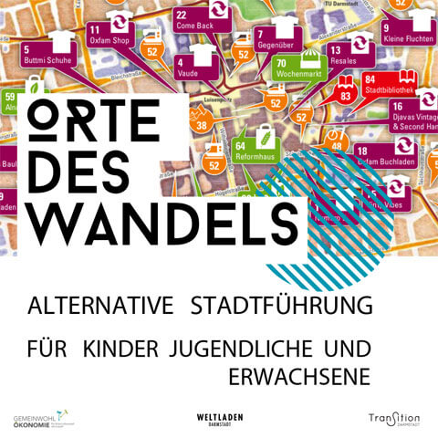Grafik Orte des Wandels nachhaltige Stadtfuehrungen zu fairen und klimatauglichen Angeboten