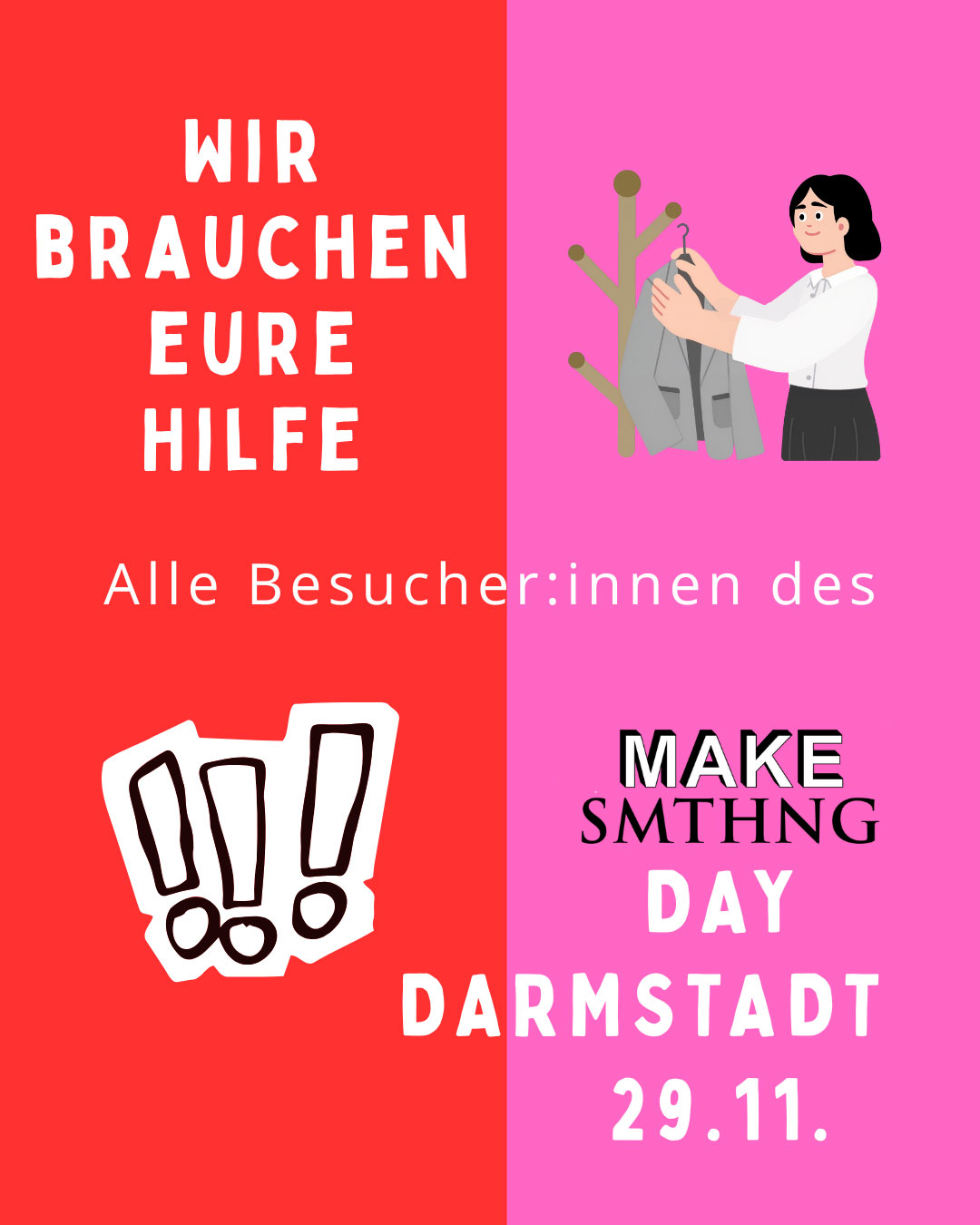 Versehentlich mitgenommene Kleidungsstücke beim „Make Something Day“ – Wir bitten um Rückmeldung