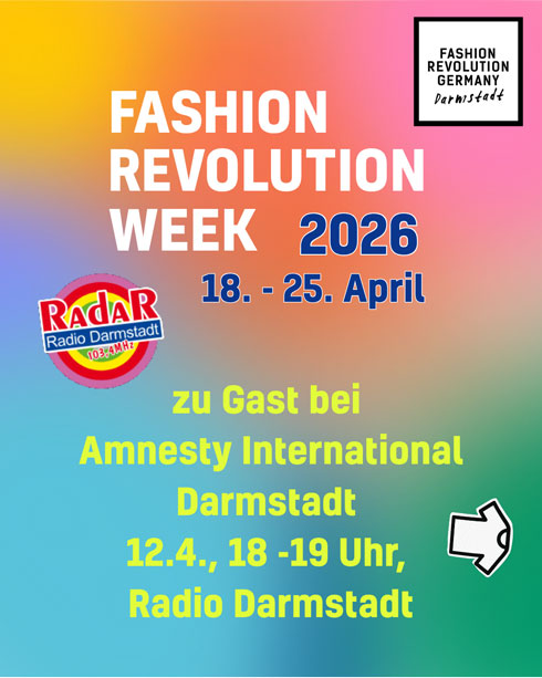 Fashion Revolution  Darmstadt zu Gast bei Amnesty International Darmstadt (Radio Darmstadt)
