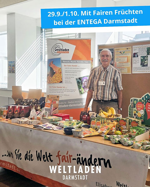Fair fruchtet! – Der Weltladen bei der Woche der Nachhaltigkeit der ENTEGA
